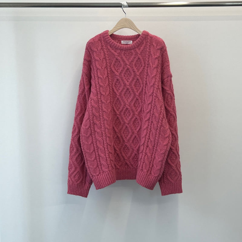 Another Avenue - Korean Women Fashion - #womensfashion - Wool Twist Round Knit Pullover - 4