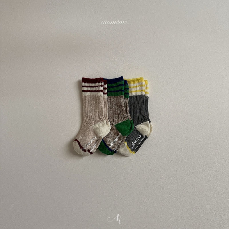 Atomeme - Korean Baby Fashion - #babyfashion - French Socks Set - 11