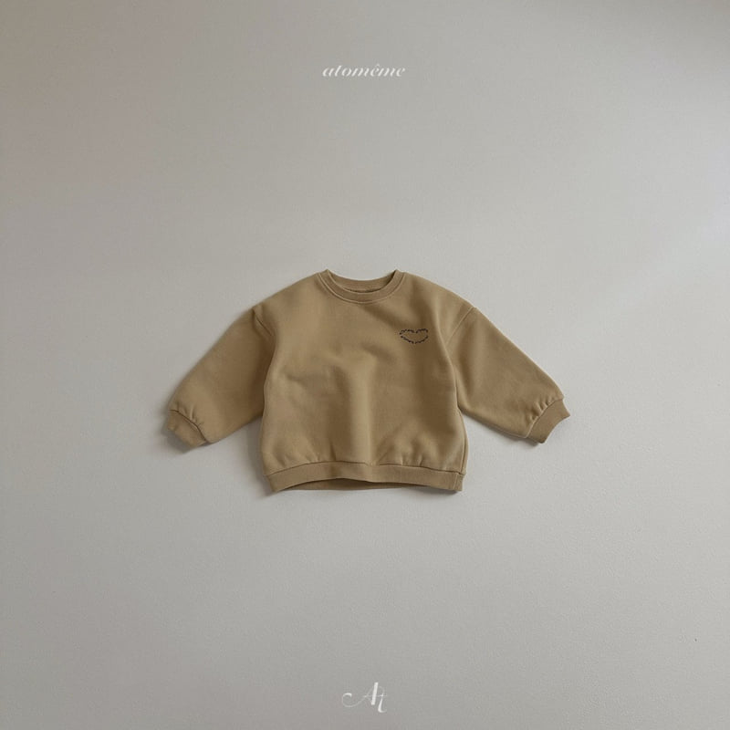 Atomeme - Korean Baby Fashion - #babyfever - Opening Brushed Sweatshirt - 3