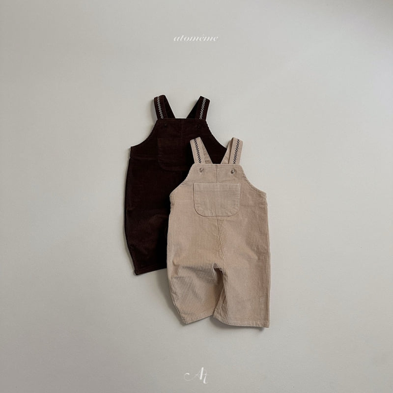 Atomeme - Korean Baby Fashion - #babyootd - Point Corduroy Overall