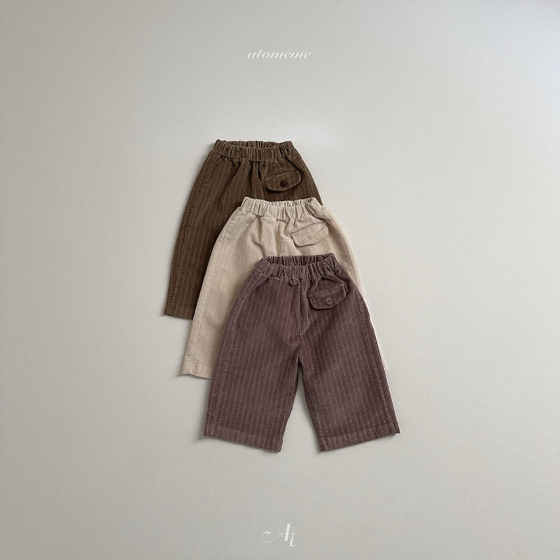 Atomeme - Korean Baby Fashion - #babyootd - Roy Button Pants - 3