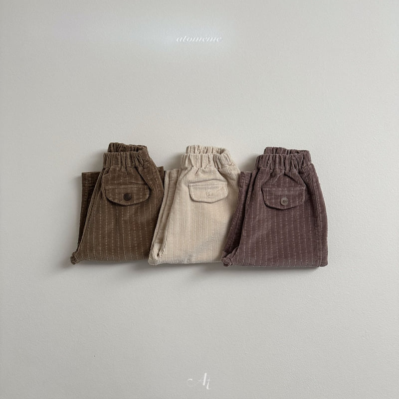 Atomeme - Korean Baby Fashion - #babyootd - Roy Button Pants - 4