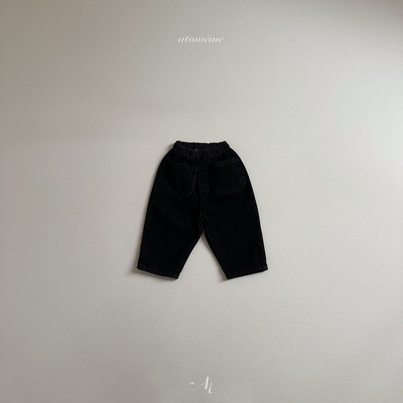 Atomeme - Korean Baby Fashion - #babywear - Pocket Denim Pants - 5
