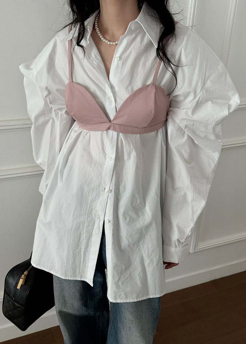 Auver_Fit - Korean Women Fashion - #vintageinspired - Cotton Shirt
