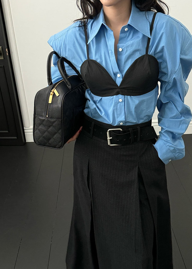 Auver_Fit - Korean Women Fashion - #vintagekidsstyle - Cotton Bustier Top - 7