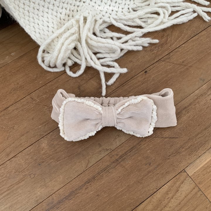 Bebe Holic - Korean Baby Fashion - #babyoninstagram - Veloure Rib Ribbon Hairband - 6