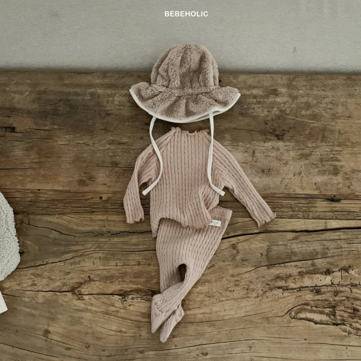 Bebe Holic - Korean Baby Fashion - #babyoutfit - Knit Foot Leggings - 3