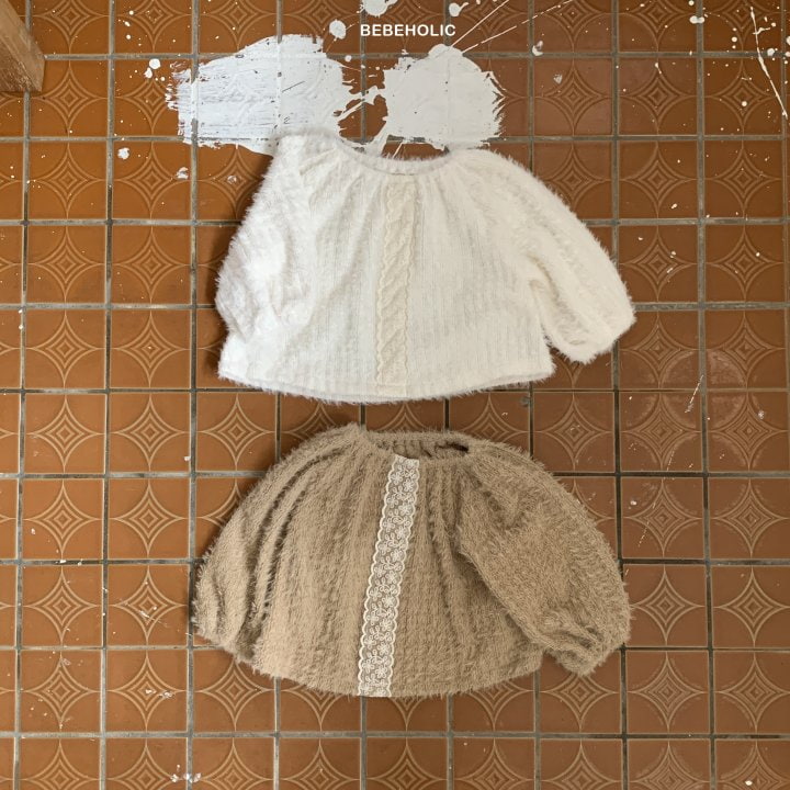 Bebe Holic - Korean Baby Fashion - #onlinebabyshop - Lace Raglan Blouse - 8