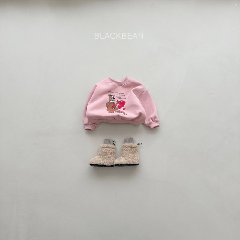 Black Bean - Korean Children Fashion - #discoveringself - Heart Sweatshirts - 3