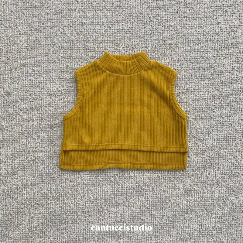 Cantucci Studio - Korean Children Fashion - #todddlerfashion - Rib Half Turtleneck Top - 3