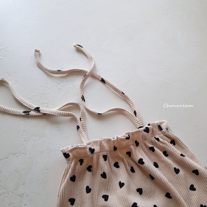 Choucream - Korean Baby Fashion - #babyclothing - Heart Overall - 4