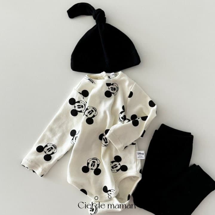 Ciel De Maman - Korean Baby Fashion - #babyoutfit - Mouse Suit Set - 3