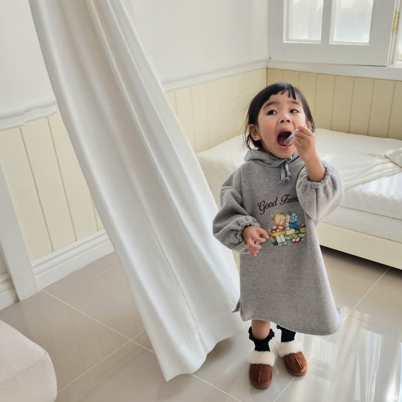 Color - Korean Children Fashion - #childrensboutique - Girl Hooded Dress - 2