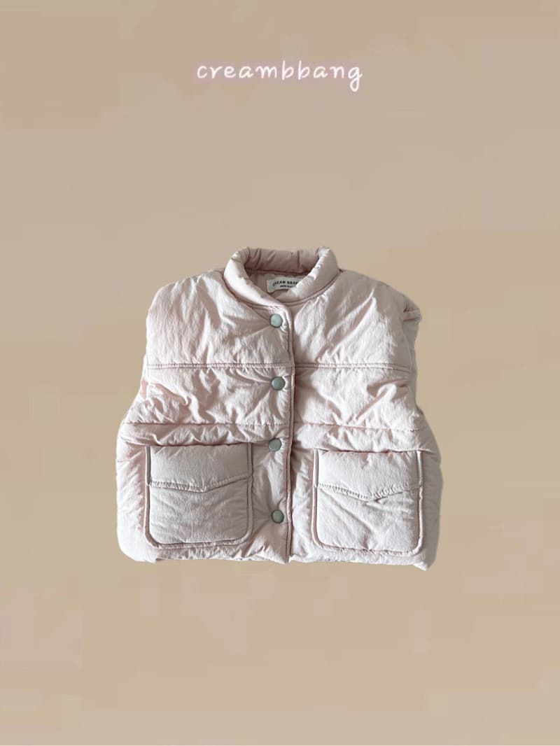 Cream Bbang - Korean Children Fashion - #designkidswear - Light Warm Padding Vest - 3