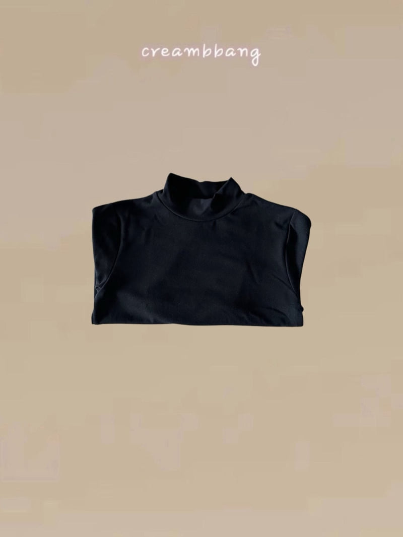 Cream Bbang - Korean Children Fashion - #discoveringself - Warm Half Polar Tee - 6