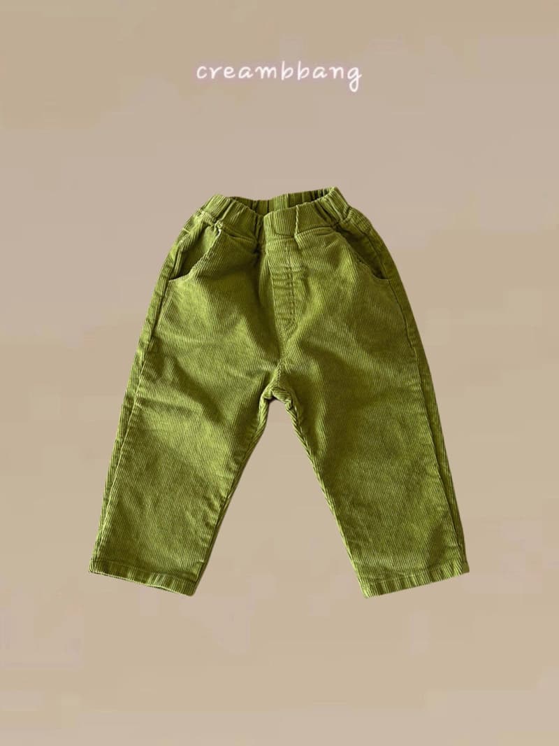 Cream Bbang - Korean Children Fashion - #discoveringself - Corduroy Baggy Pants - 3