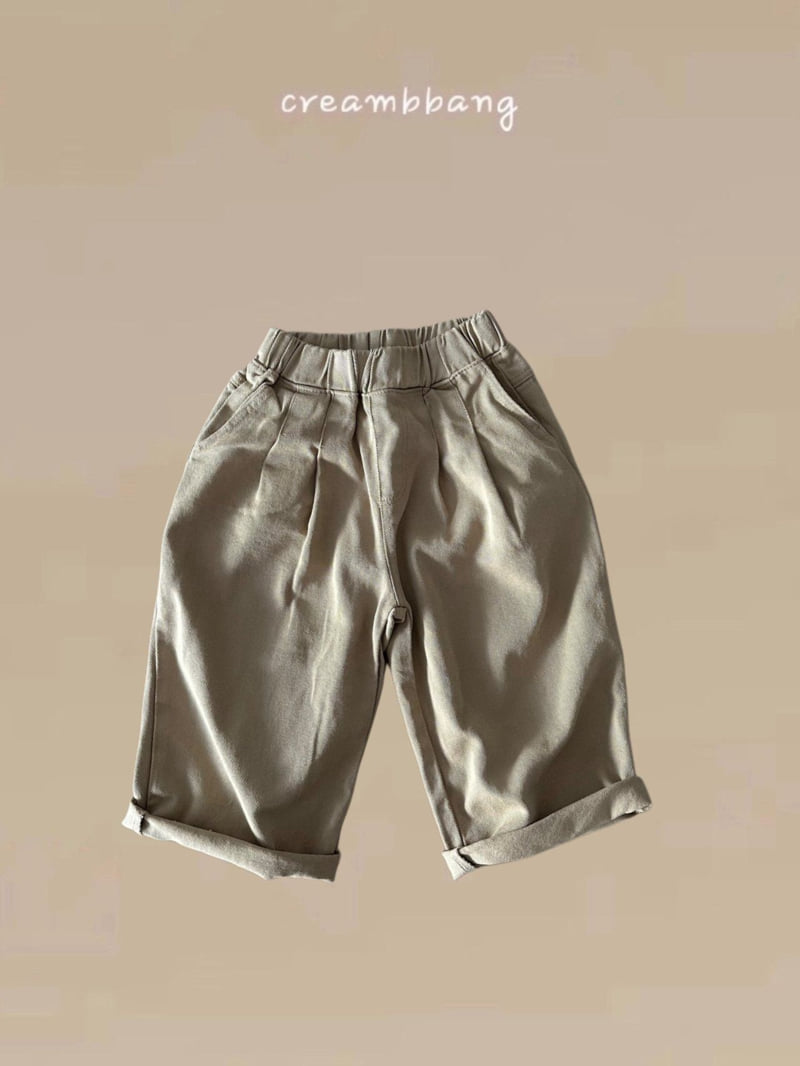 Cream Bbang - Korean Children Fashion - #fashionkids - Rayon Pleats Baggy Pants - 5