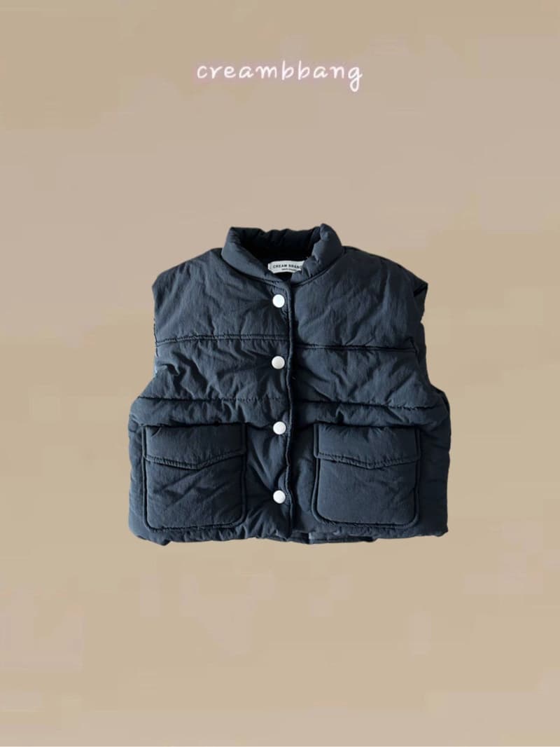 Cream Bbang - Korean Children Fashion - #fashionkids - Light Warm Padding Vest - 5