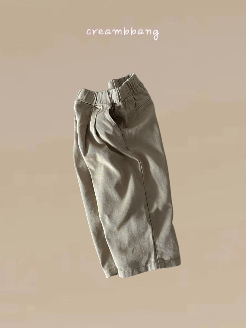 Cream Bbang - Korean Children Fashion - #kidsshorts - Rayon Pleats Baggy Pants - 6
