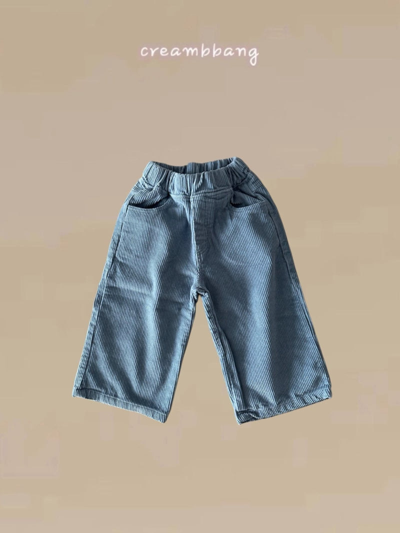 Cream Bbang - Korean Children Fashion - #kidsstore - Classic Corduroy Wide Pants - 5