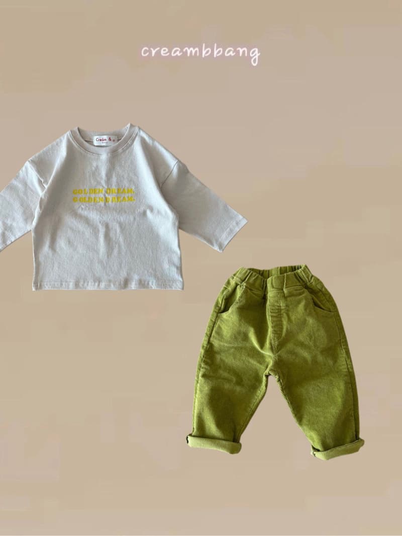 Cream Bbang - Korean Children Fashion - #kidzfashiontrend - Corduroy Baggy Pants - 7