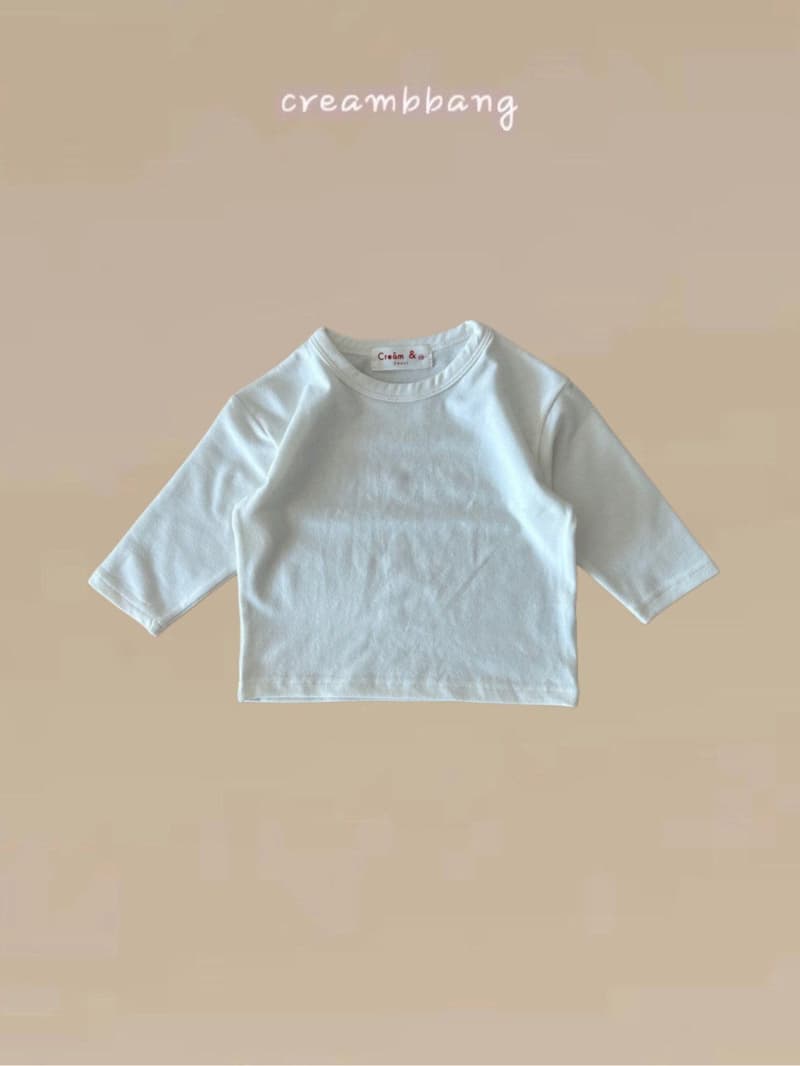 Cream Bbang - Korean Children Fashion - #littlefashionista - Fleece Washing Tee - 3