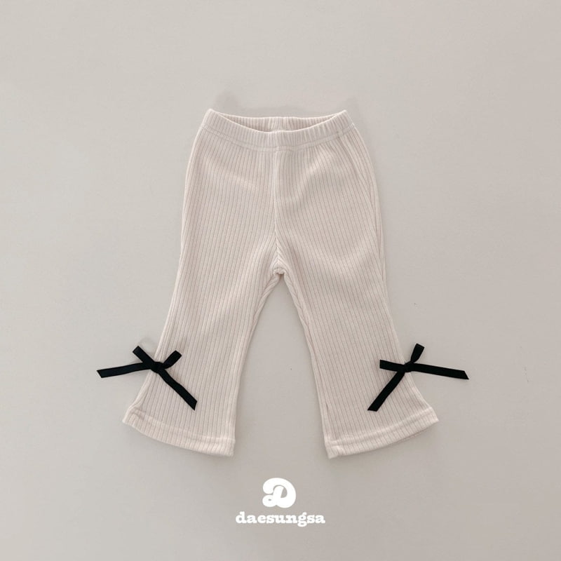 Dae Sung Sa - Korean Children Fashion - #childrensboutique - Ribbon Corduroy Pants - 3
