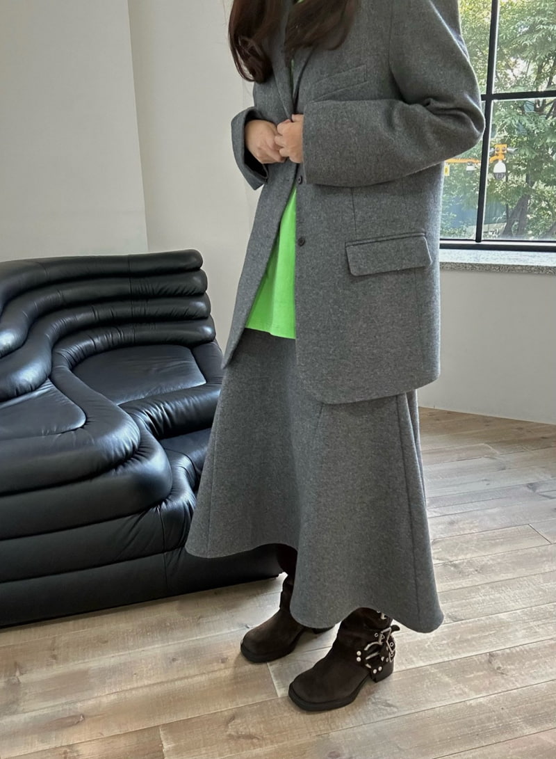 Dailyjud - Korean Women Fashion - #momslook - Wool Dafne Skirt - 6