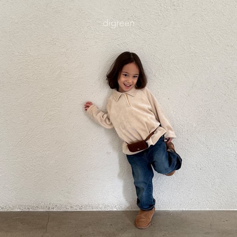 Digreen - Korean Children Fashion - #fashionkids - Cozy Collar Tee - 3