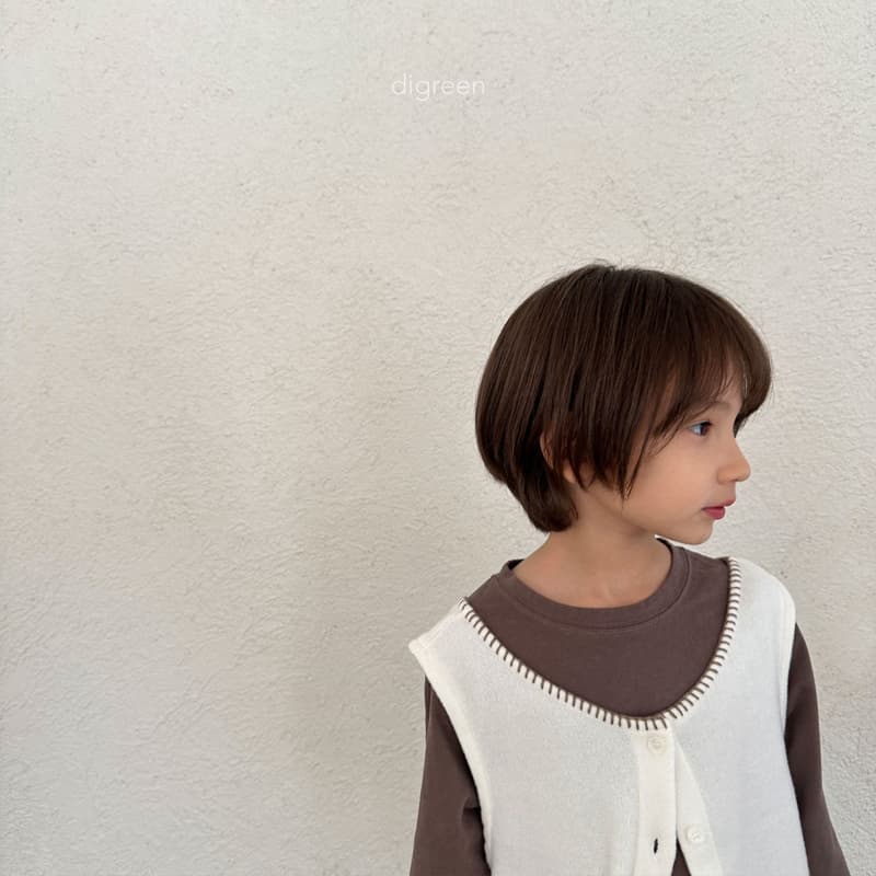 Digreen - Korean Children Fashion - #minifashionista - Kuro Vest Cardigan - 10