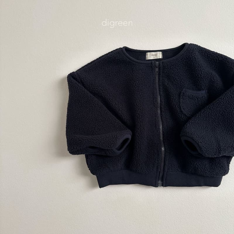 Digreen - Korean Children Fashion - #prettylittlegirls - Teddy Zip-up - 6