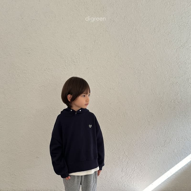 Digreen - Korean Children Fashion - #stylishchildhood - Check Heart Hood Top - 11