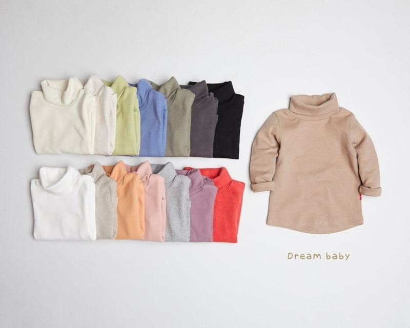 Dream Baby - Korean Children Fashion - #fashionkids - Thick Fleece Turtleneck Tee