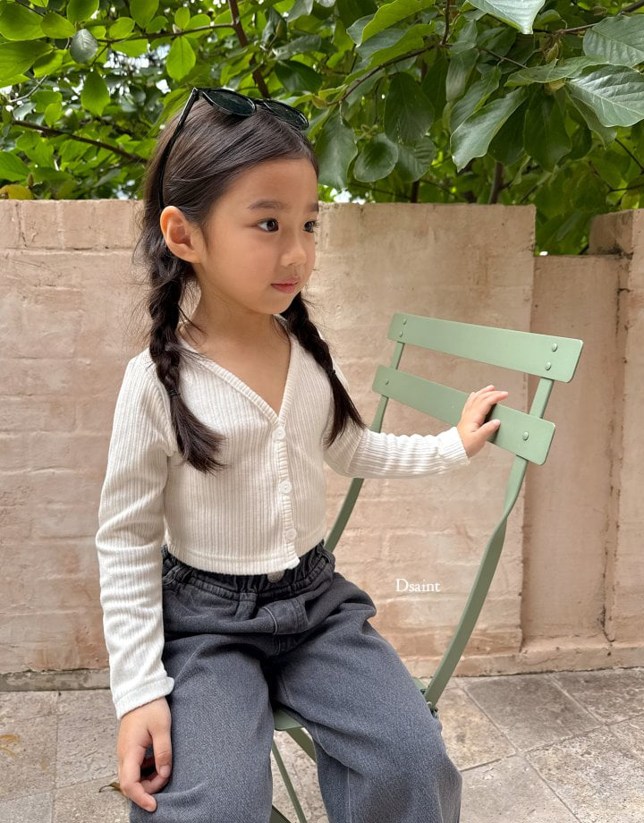 Dsaint - Korean Children Fashion - #designkidswear - Rib Slim Cardigan - 10