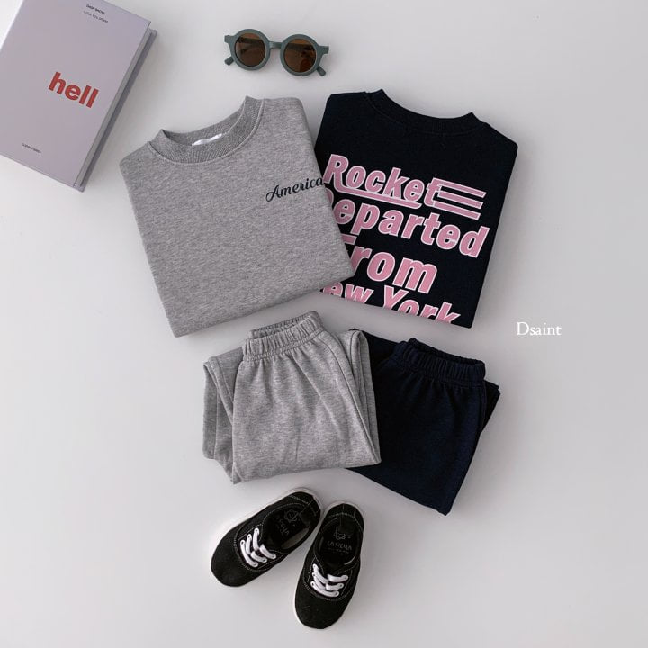 Dsaint - Korean Children Fashion - #kidsshorts - Rocket Jogger Set - 7