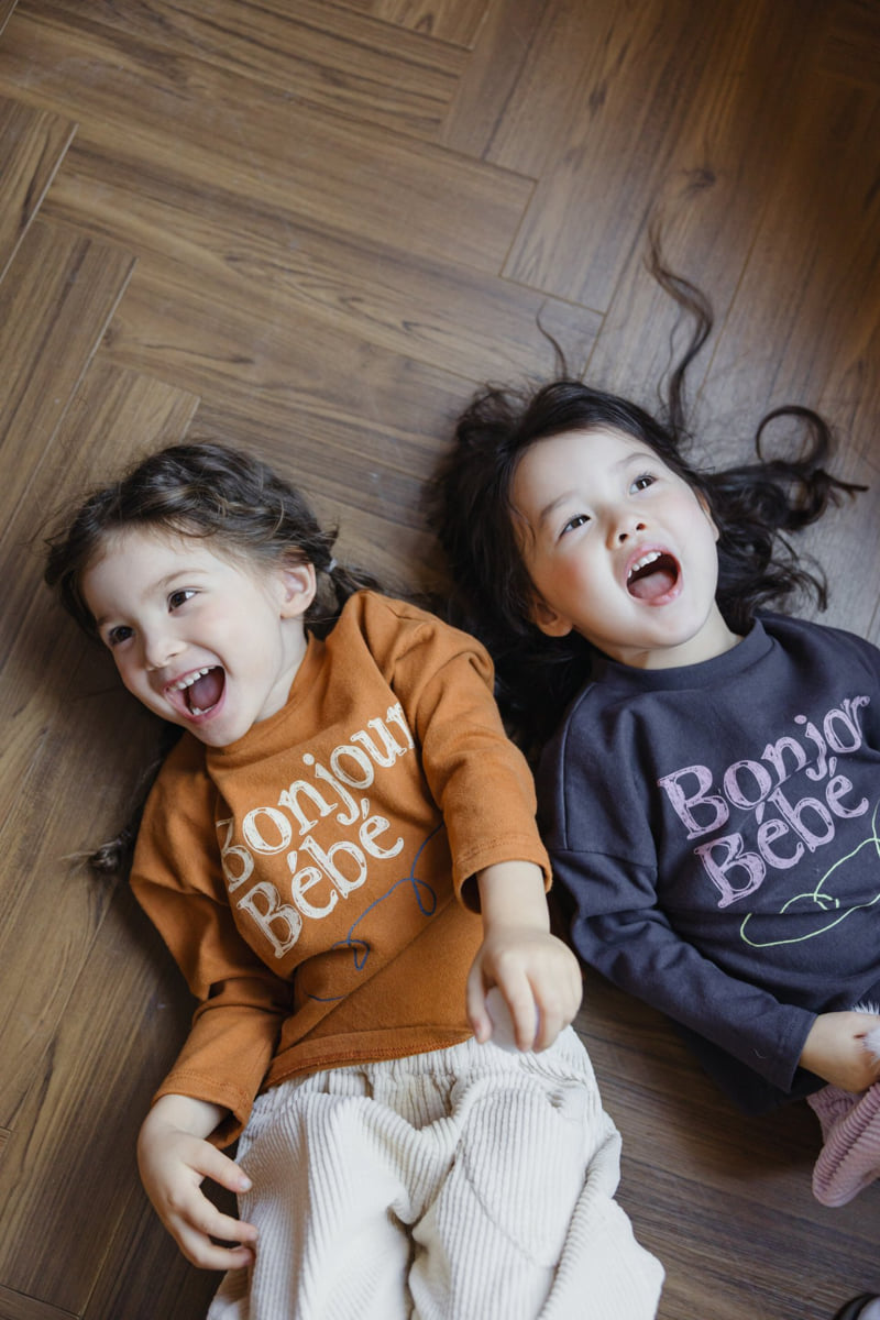 Flo - Korean Baby Fashion - #onlinebabyboutique - Bonjour Tee - 4