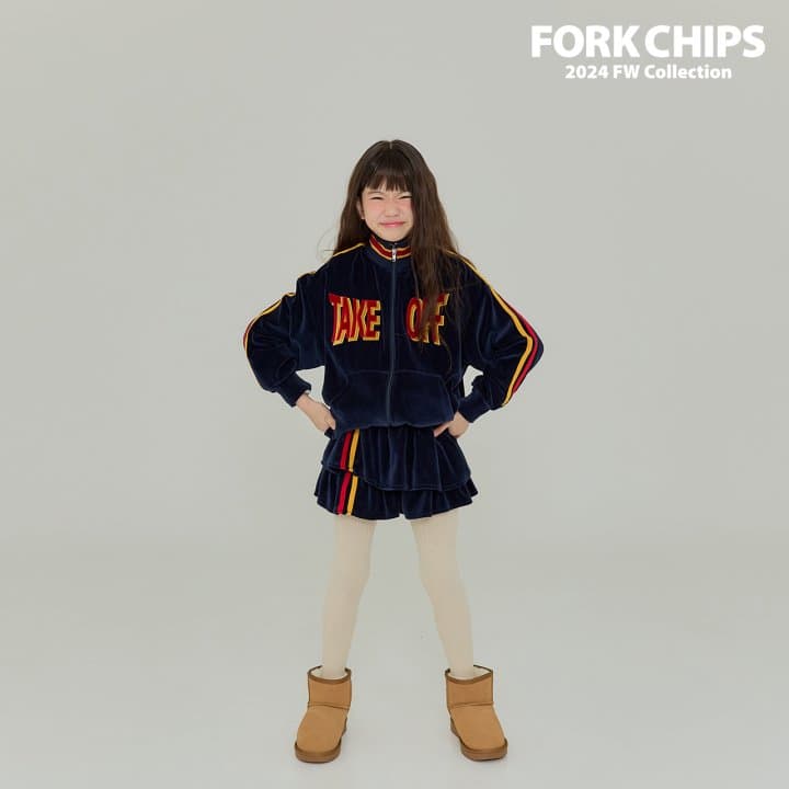 Fork Chips - Korean Children Fashion - #designkidswear - Take Veloa Zip-up - 9