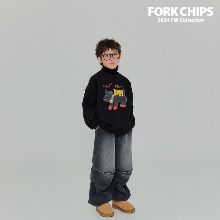 Fork Chips - Korean Children Fashion - #designkidswear - Puppy Sweatshirt - 5