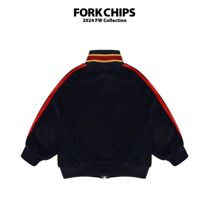 Fork Chips - Korean Children Fashion - #minifashionista - Take Veloa Zip-up - 2