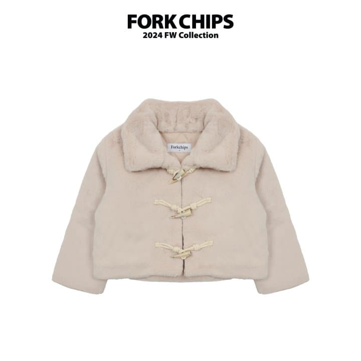 Fork Chips - Korean Children Fashion - #prettylittlegirls - Cream Winter Coat - 8
