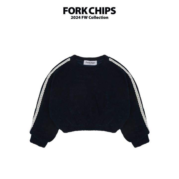 Fork Chips - Korean Children Fashion - #stylishchildhood - Honey Banding Sweatshirt