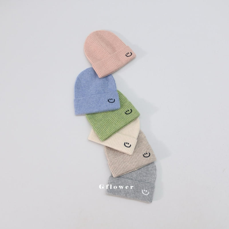 G Flower - Korean Baby Fashion - #babygirlfashion - Pastel Smile Beanie - 2