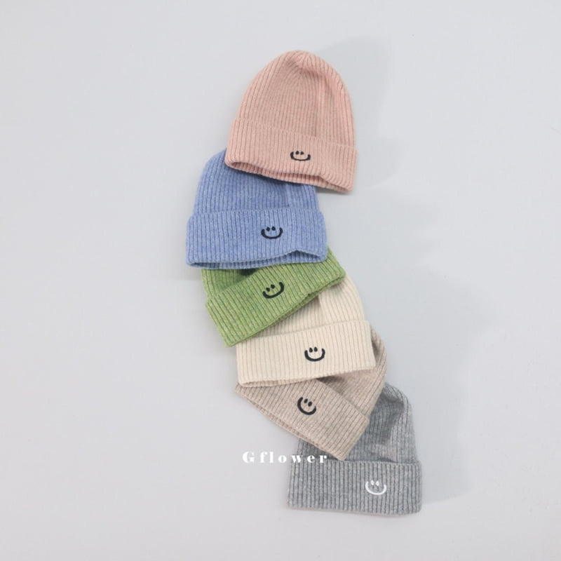 G Flower - Korean Baby Fashion - #babylifestyle - Pastel Smile Beanie - 4