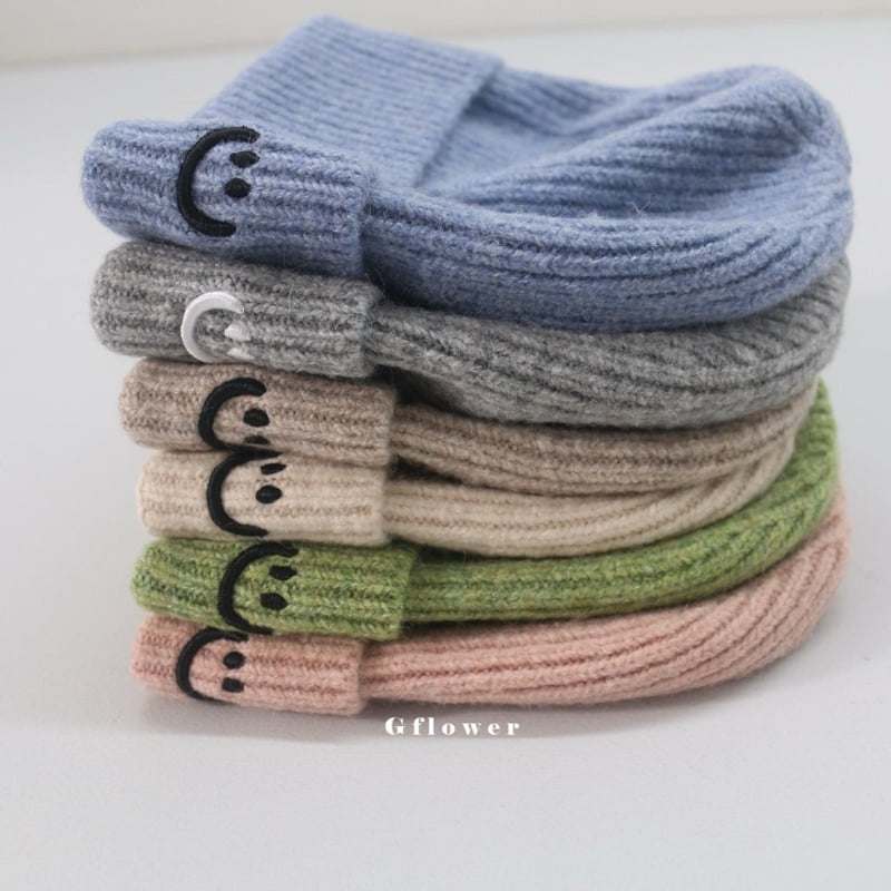 G Flower - Korean Baby Fashion - #babyootd - Pastel Smile Beanie - 5