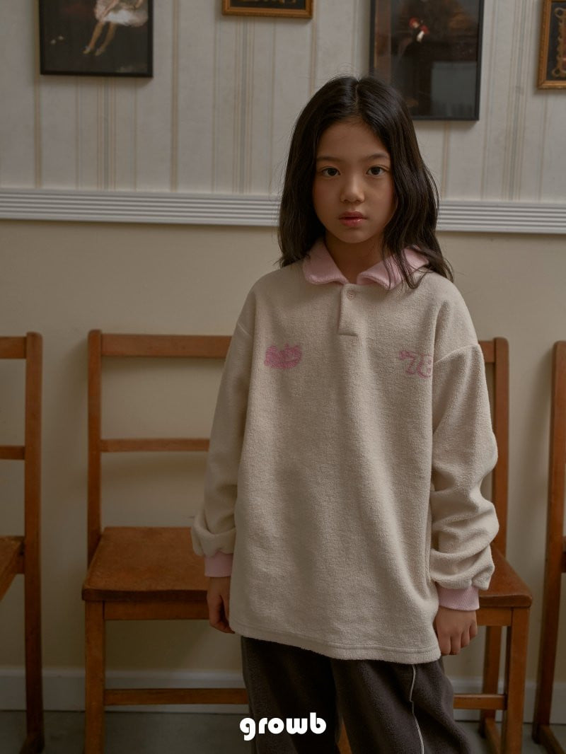 Grow B - Korean Children Fashion - #kidsstore - Babe Collar Tee - 8