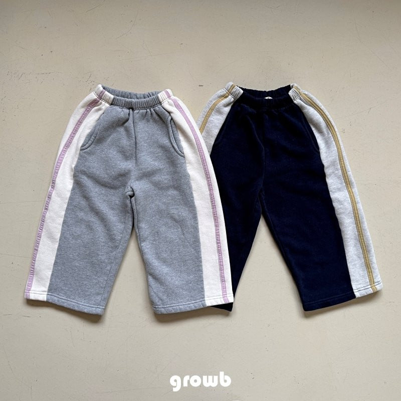 Grow B - Korean Children Fashion - #kidsstore - Line Pants