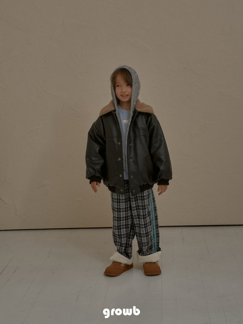 Grow B - Korean Children Fashion - #minifashionista - French Leather Jacket - 7