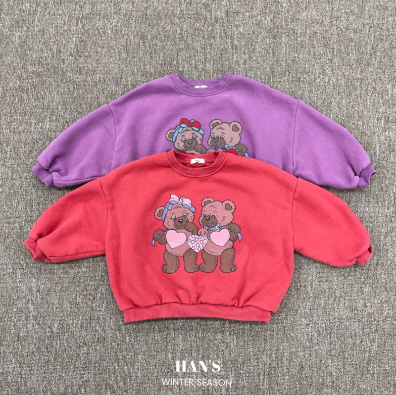 Han's - Korean Children Fashion - #magicofchildhood - Couple Bear Sweatshirts with Mom