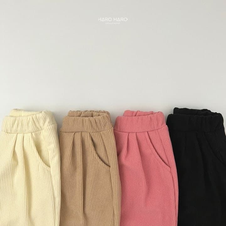 Haro Haro - Korean Children Fashion - #childrensboutique - Corduroy Fleece Pintuck Pants - 3