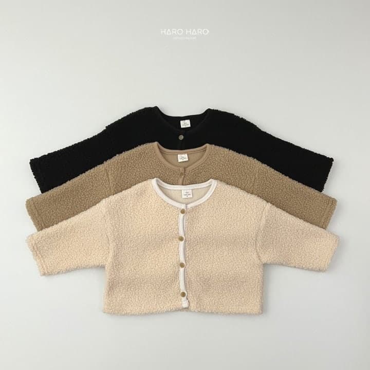 Haro Haro - Korean Children Fashion - #discoveringself - Poodle Dumble Cardigan - 3